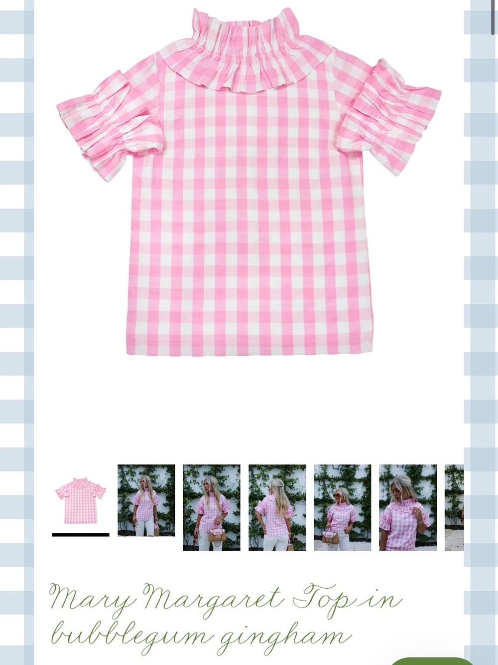 Elizabeth Wilson Mary Margaret Top